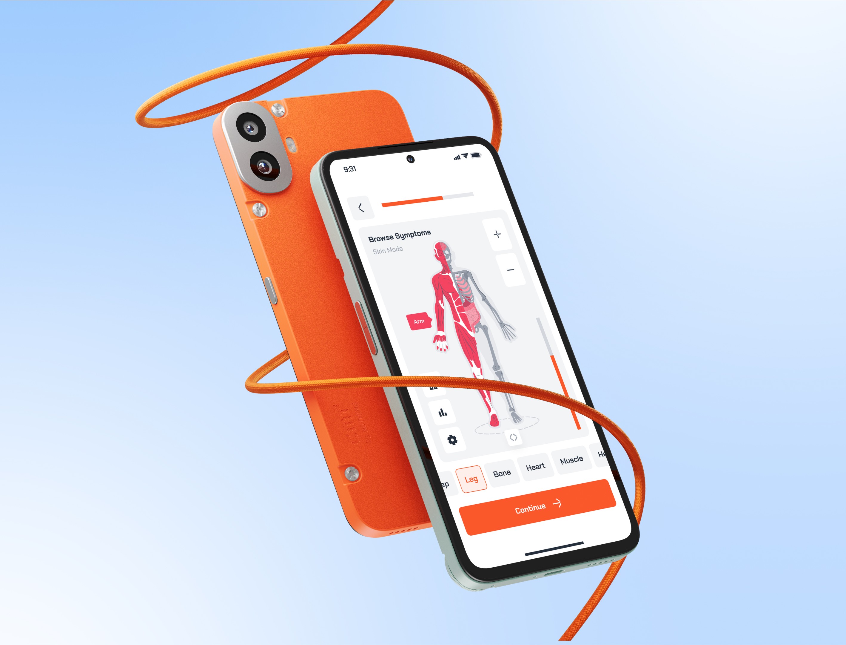 Mendora — interface detail