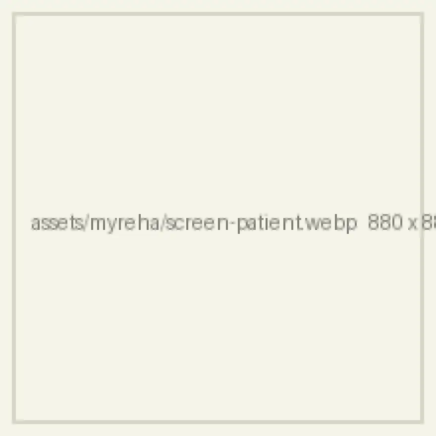 MyReha — the patient’s therapy plan