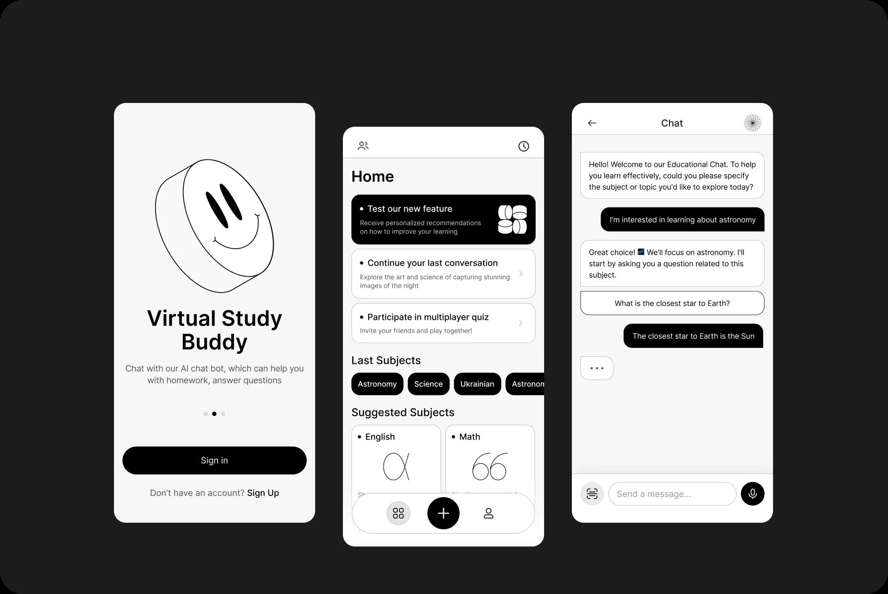 ASI — concept one: strict monochrome